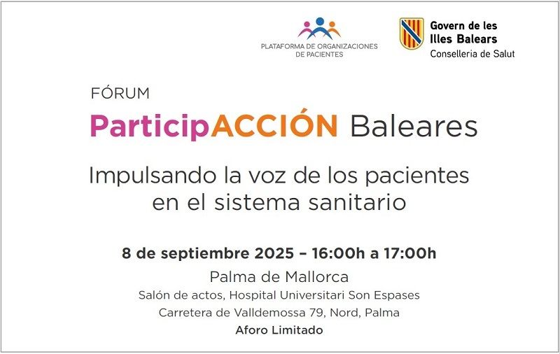 ParticipACCIÓN Baleares: Impulsando la voz de los pacientes en el sistema sanitario