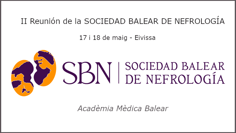 II Reunión de la SOCIEDAD BALEAR DE NEFROLOGÍA