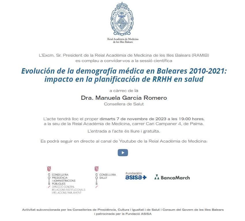 Evolución de la demografía médica en Baleares 2010-2021: impacto en la planificación de RRHH en salud