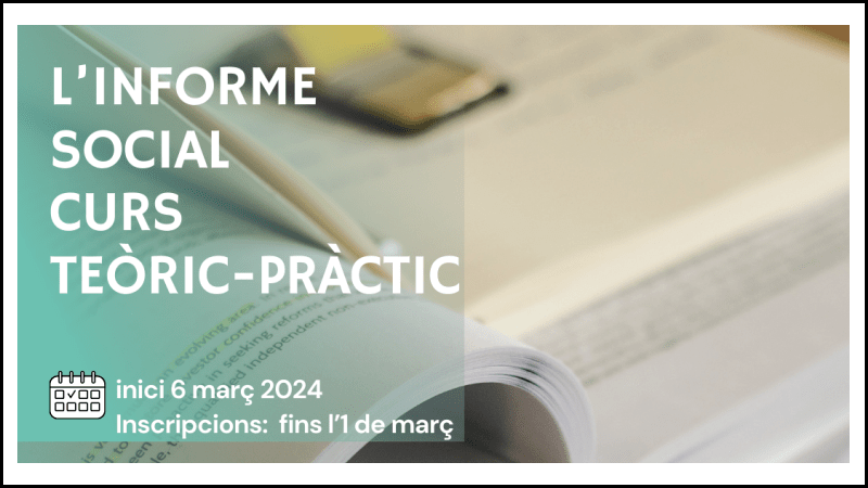 L'informe social. Curs teòric-pràctic