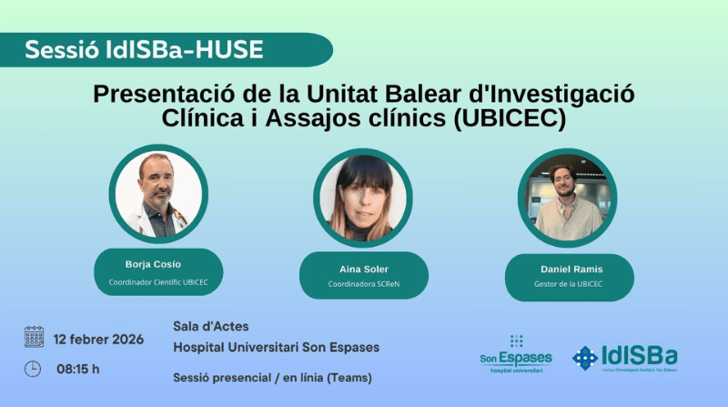 Presentació de la Unitat Balear d'Investigació Clínica i Assajos Clínics (UBICEC)