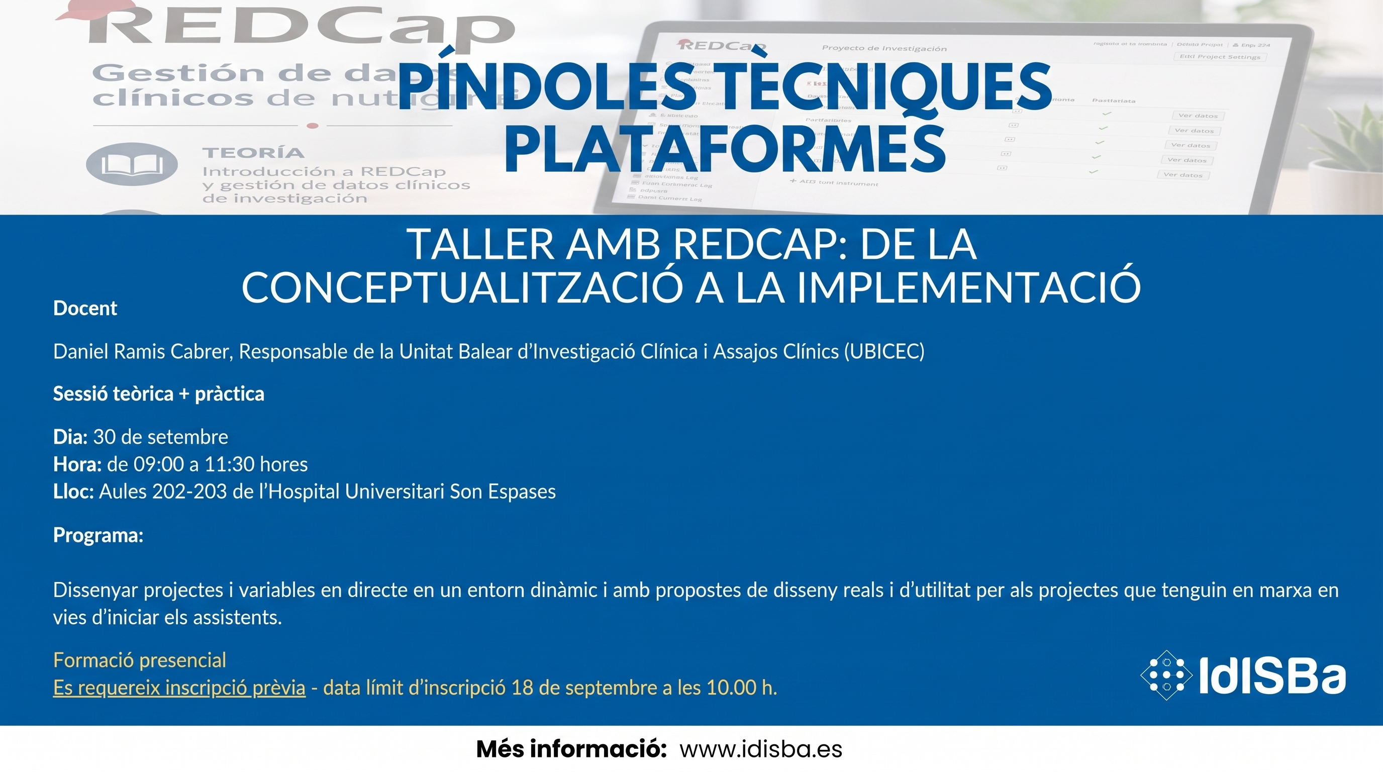 Taller con REDCap: de la conceptualización a la implementación 