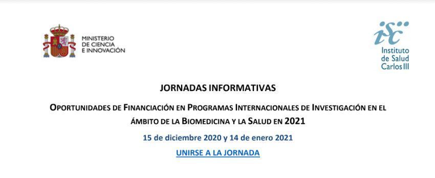 Oportunidades de financiación en Convocatorias ERA-NET de Biomedicina y Salud en 2021
