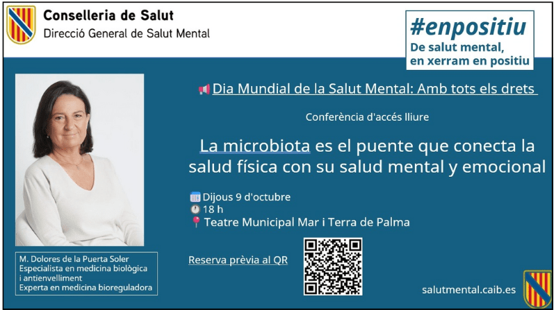 Dia mundial de la Salut mental: La microbiota es el puente que conecta la salud física con la salud mental y emocional
