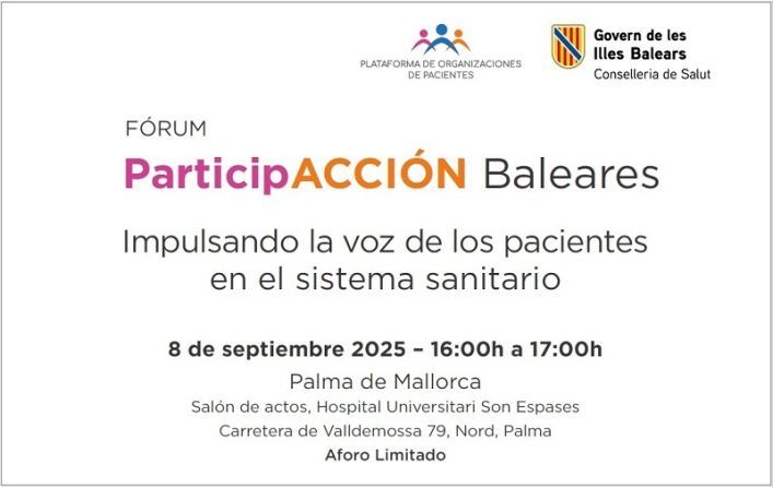 ParticipACCIÓN Baleares: Impulsando la voz de los pacientes en el sistema sanitario