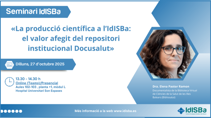 La producció científica a l’IdISBa: el valor afegit del repositori institucional Docusalut