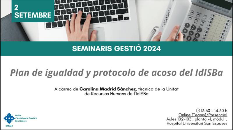 Plan de igualdad y protocolo de acoso del IdISBa