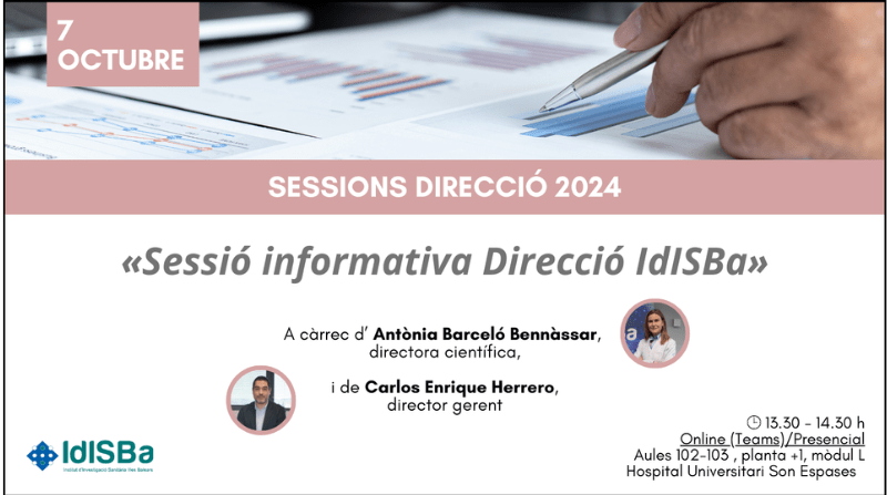 Sesión informativa Dirección IdISBa