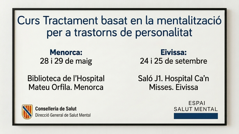 Curs tractament basat en la mentalització per a trastorns de personalitat